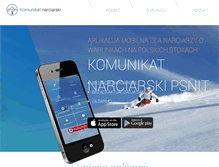 Tablet Screenshot of komunikatnarciarski.pl